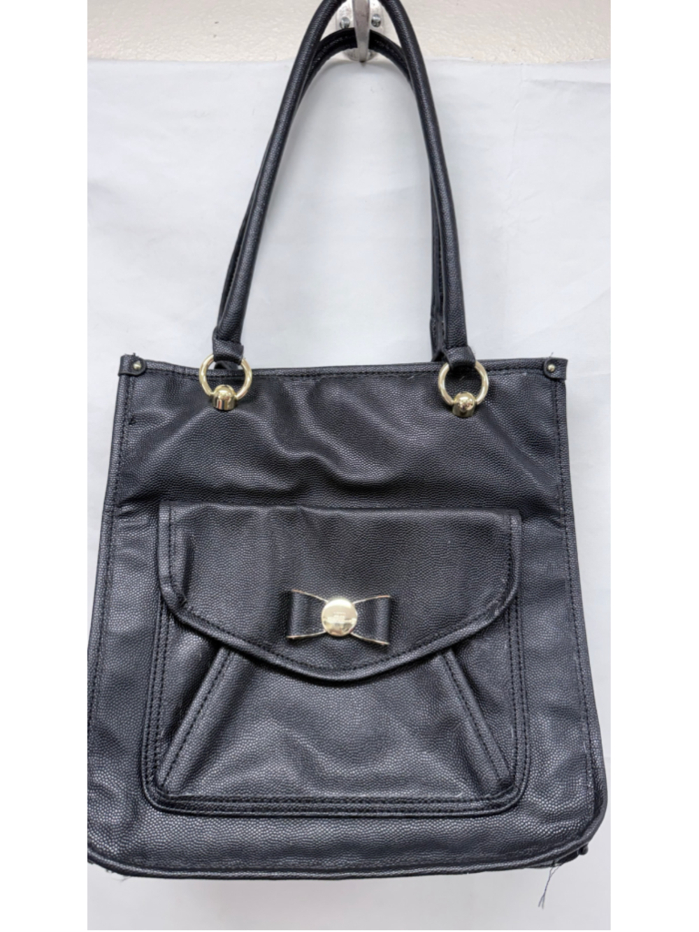 Women's Lulu Guinness Black Gold Tote Bag One Size